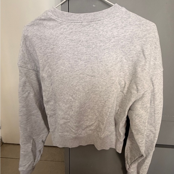 Marithe Francois Girbaud Light Gray Sweatshirt with Blue Logo Korean - Picture 4 of 4